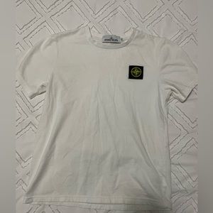 Stone island white t shirt